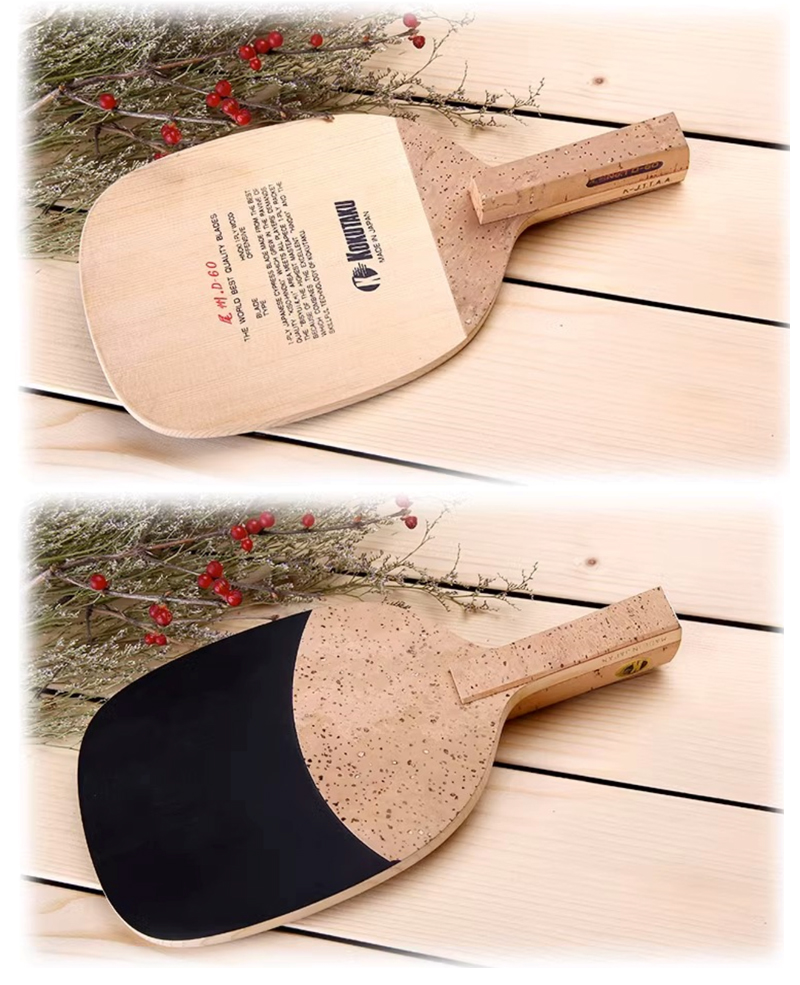 60日式单桧乒乓球底板 日本尾洲d60单层桧木球拍